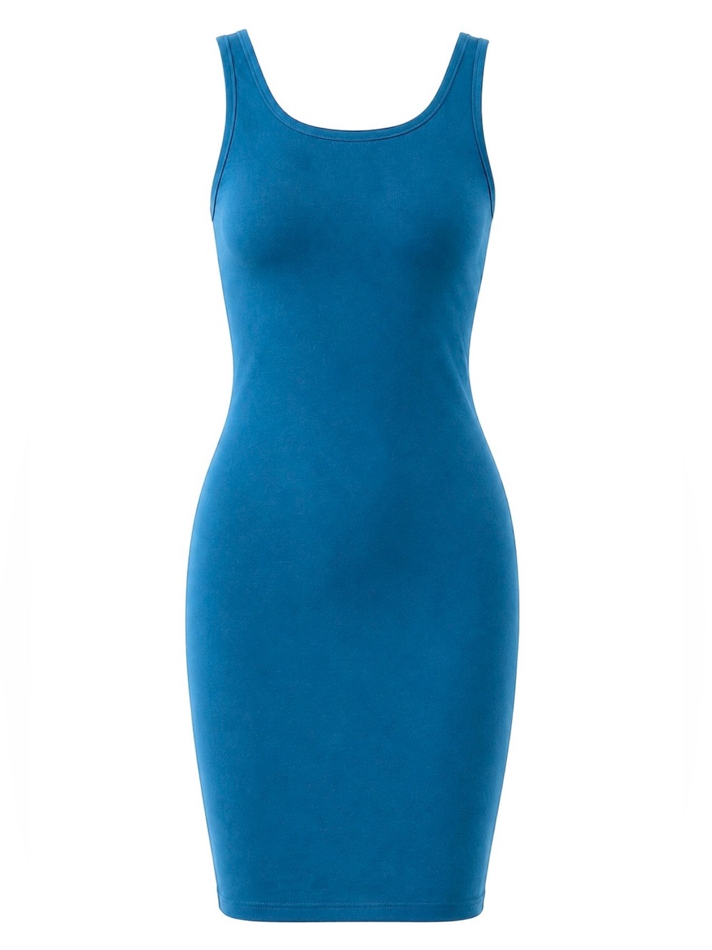 Blue Sleeveless Scoop Neck Maxi Dress - size Small - Picture 2 of 10